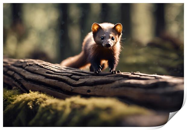 Pine Marten Print by Picture Wizard