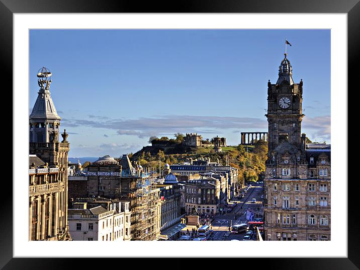 All the way to Calton Hill Framed Mounted Print by Tom Gomez