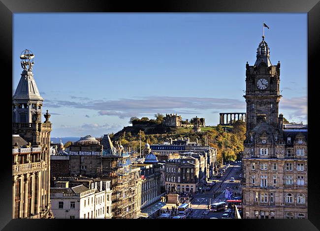 All the way to Calton Hill Framed Print by Tom Gomez