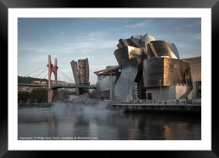 Guggenheim Museum, Bilbao Framed Mounted Print by Philip King