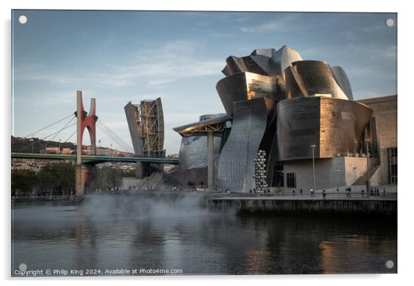 Guggenheim Museum, Bilbao Acrylic by Philip King