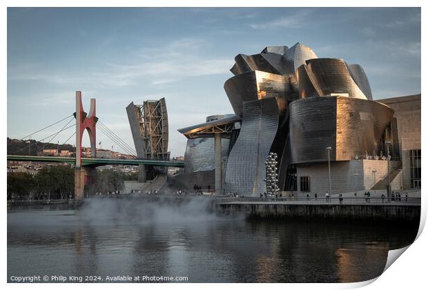 Guggenheim Museum, Bilbao Print by Philip King