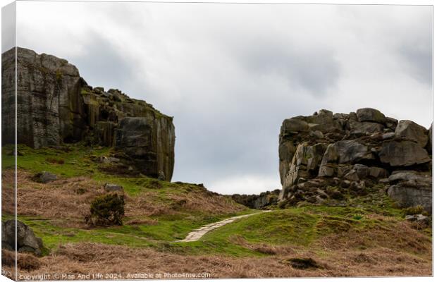 Outdoor stonerock Canvas Print by Man And Life