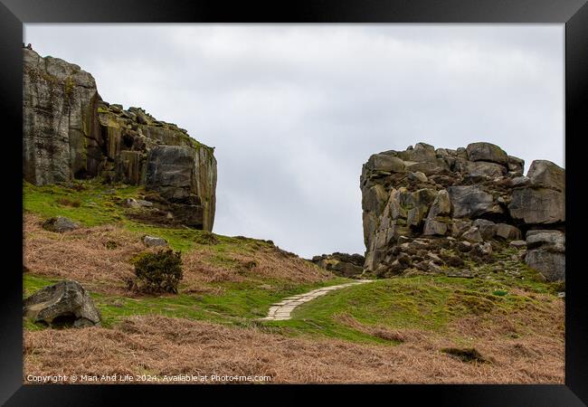 Outdoor stonerock Framed Print by Man And Life