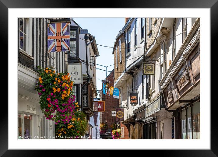 Outdoor street Framed Mounted Print by Man And Life
