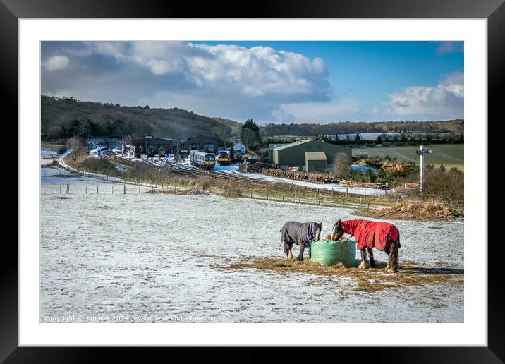 Weybourne Railway Station in Winter  Framed Mounted Print by Jim Key