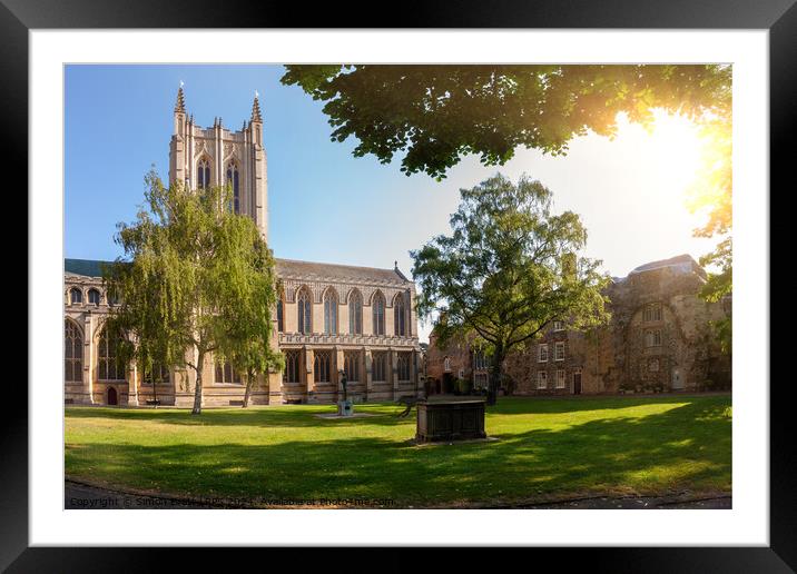 St Edmundsbury Cathedral in Bury Suffolk Framed Mounted Print by Simon Bratt LRPS