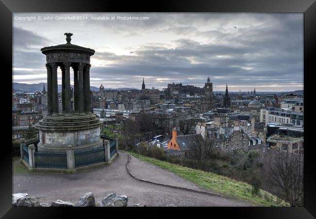 View from Calton hill Framed Print by John Campbell