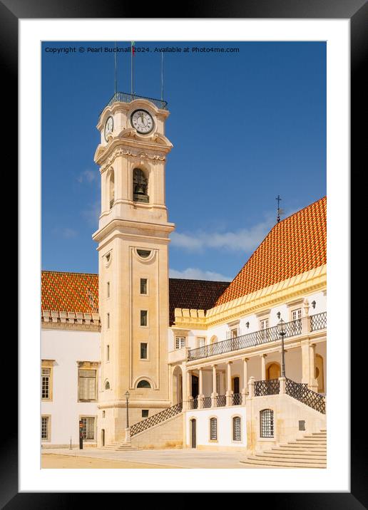 University of Coimbra Portugal Framed Mounted Print by Pearl Bucknall