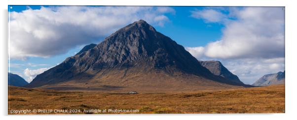 Scottish mountain 1032 Acrylic by PHILIP CHALK