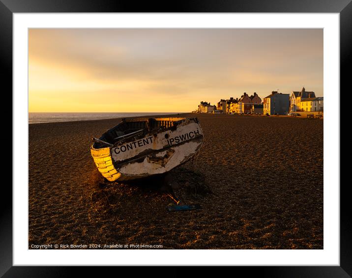 Aldeburgh Beach Framed Mounted Print by Rick Bowden