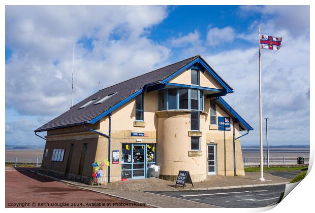 The RNLI Lifeboat Station in Morecambe Print by Keith Douglas