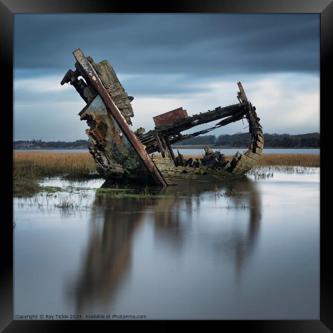 Fleetwood wreck Framed Print by Ray Tickle