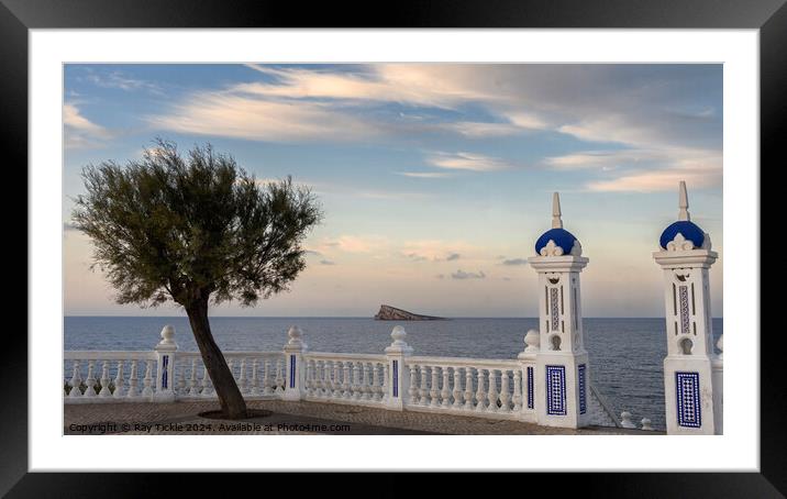 Balcone del mediterraneo Framed Mounted Print by Ray Tickle