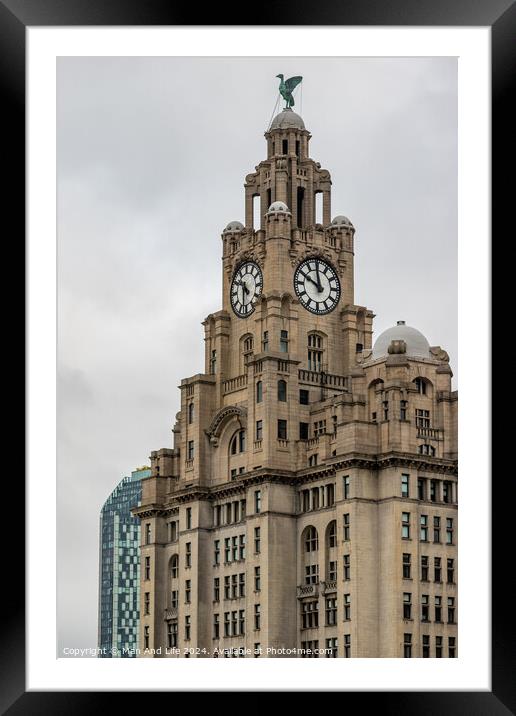 Royal Liver Building Framed Mounted Print by Man And Life