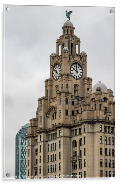 Royal Liver Building Acrylic by Man And Life
