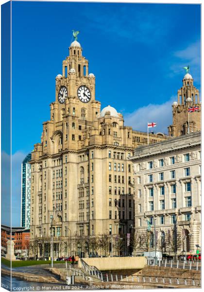 Royal Liver Building Canvas Print by Man And Life