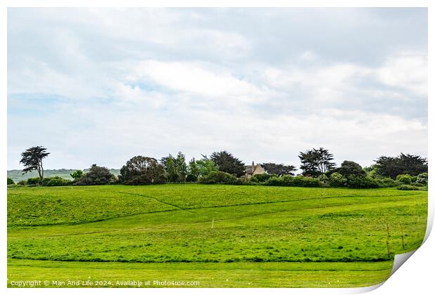 Outdoor field Print by Man And Life