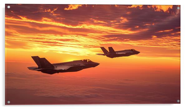 USAF F-35A Lightning II Acrylic by Airborne Images