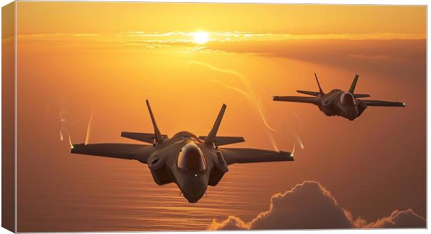 USAF F-35A Lightning II Canvas Print by All Things Military