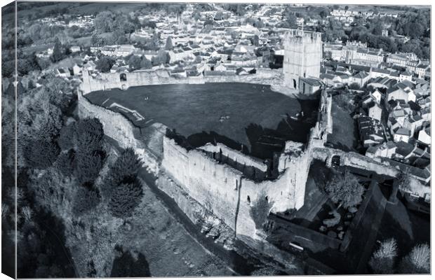 Richmond Castle Canvas Print by Apollo Aerial Photography