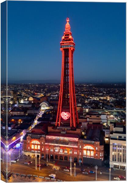 Love Blackpool Canvas Print by Apollo Aerial Photography