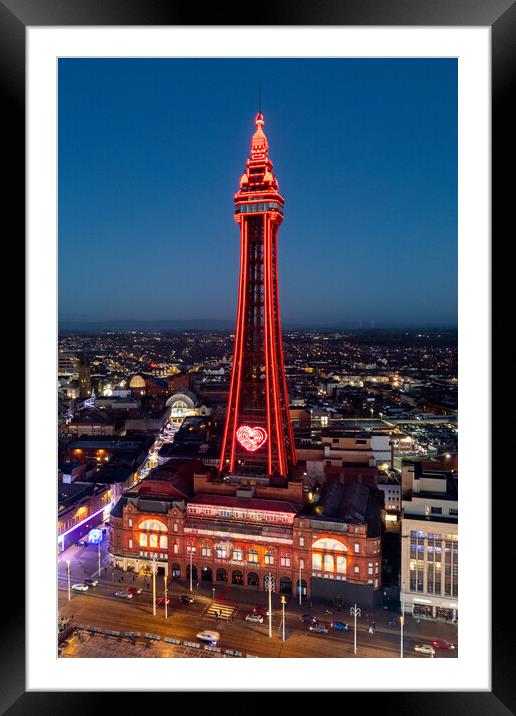 Love Blackpool Framed Mounted Print by Apollo Aerial Photography
