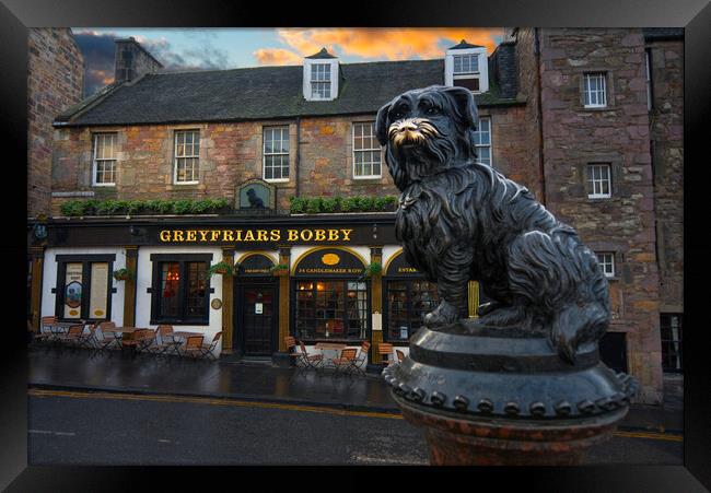 Greyfriars Bobby Edinburgh  Framed Print by Alison Chambers