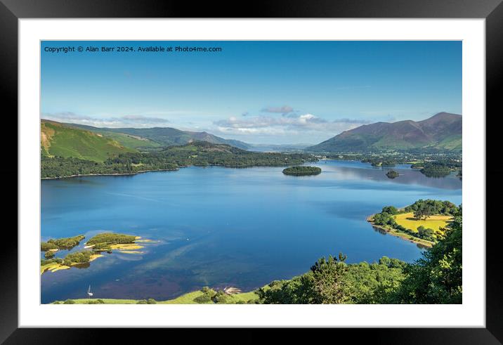 Surprise View at Derwent Water Framed Mounted Print by Alan Barr