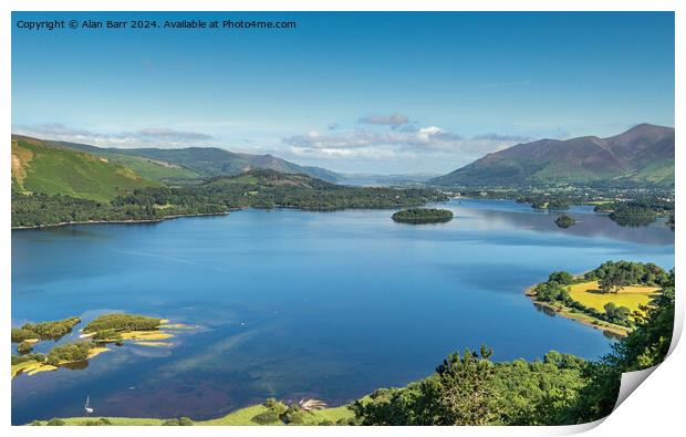 Surprise View at Derwent Water Print by Alan Barr