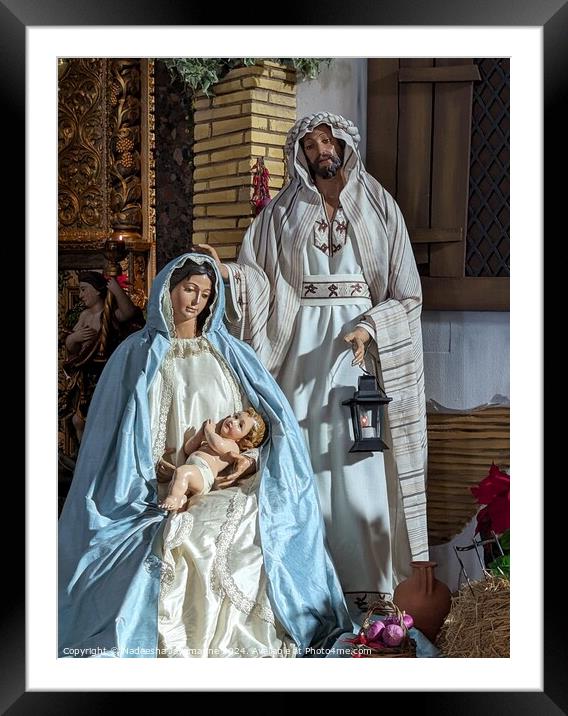 Baby Jesus  Framed Mounted Print by Nadeesha Jayamanne