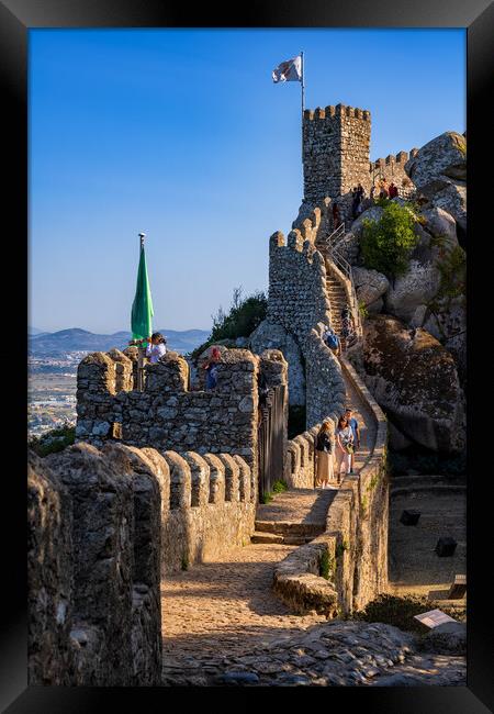 Moorish Castle In Sintra, Portugal Framed Print by Artur Bogacki