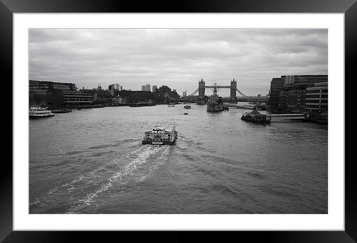 Tower Bridge Framed Mounted Print by David French