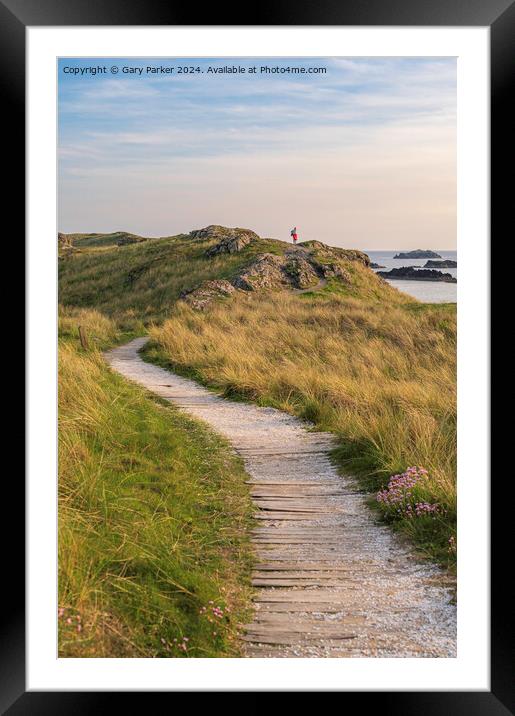 Path to ynys llanddwyn, Angelsey, north Wales Framed Mounted Print by Gary Parker