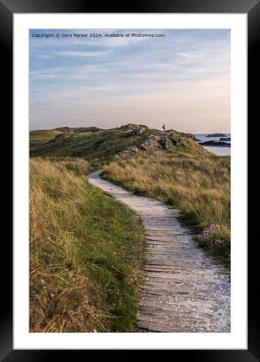 Path to ynys llanddwyn, Angelsey, north Wales Framed Mounted Print by Gary Parker