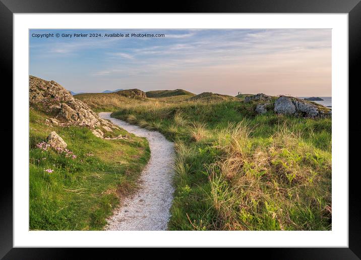Path to ynys llanddwyn, Angelsey, north Wales Framed Mounted Print by Gary Parker