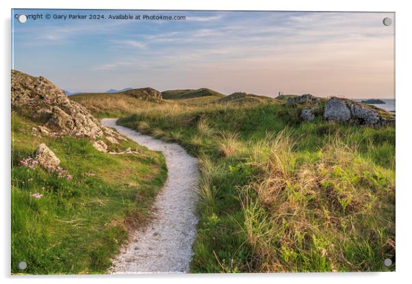 Path to ynys llanddwyn, Angelsey, north Wales Acrylic by Gary Parker