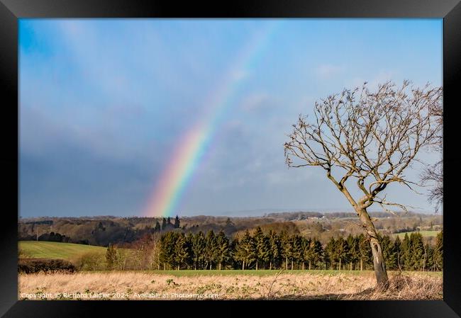 Westwick Rainbow  Framed Print by Richard Laidler