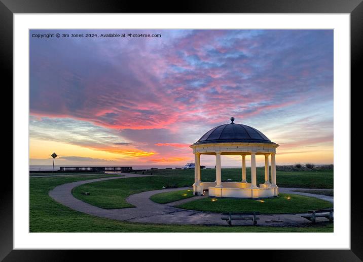 January sunrise above the Bandstand Framed Mounted Print by Jim Jones