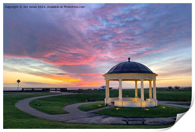 January sunrise above the Bandstand Print by Jim Jones