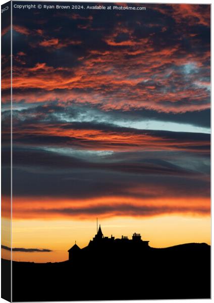 Sunset at West Kilbride Canvas Print by Ryan Brown