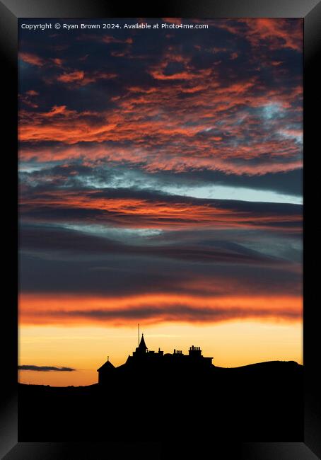 Sunset at West Kilbride Framed Print by Ryan Brown