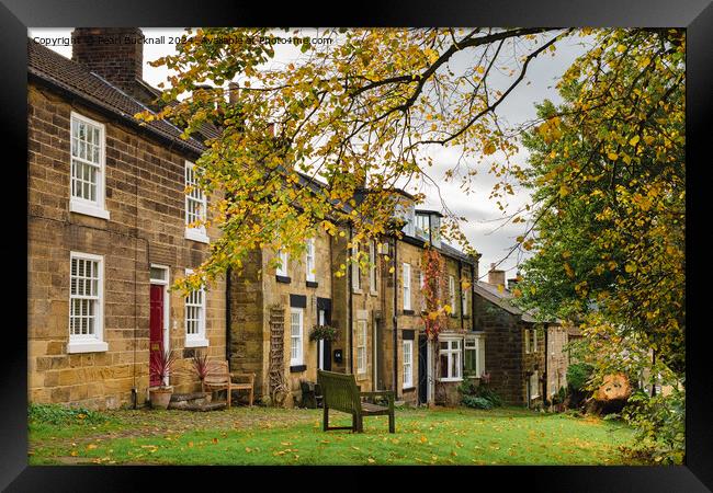 Osmotherley Village Cottages Yorkshire Framed Print by Pearl Bucknall