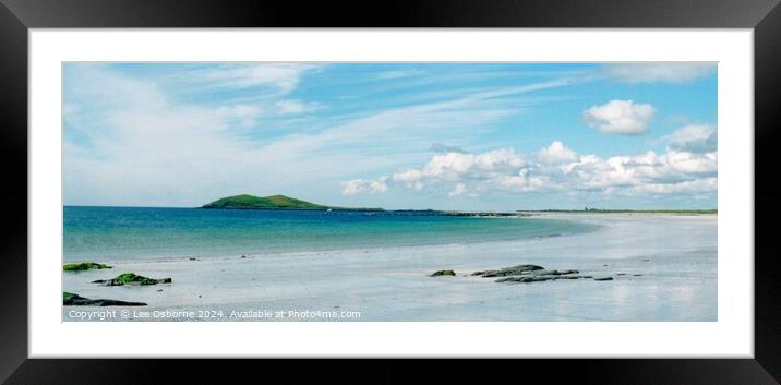 Silver Sands on South Uist Framed Mounted Print by Lee Osborne