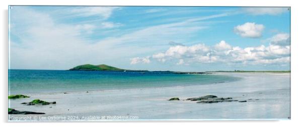 Silver Sands on South Uist Acrylic by Lee Osborne