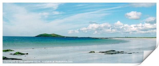 Silver Sands on South Uist Print by Lee Osborne