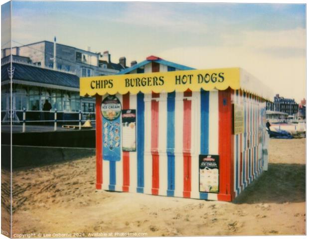 Chips, Burgers and Hot Dogs - Weymouth Canvas Print by Lee Osborne
