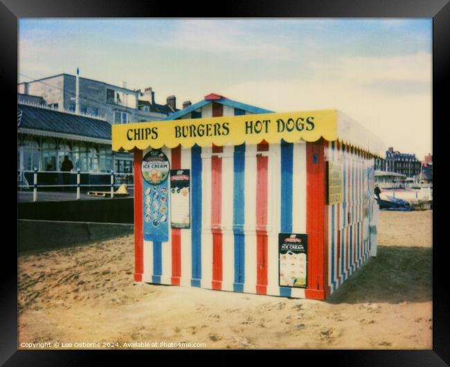Chips, Burgers and Hot Dogs - Weymouth Framed Print by Lee Osborne