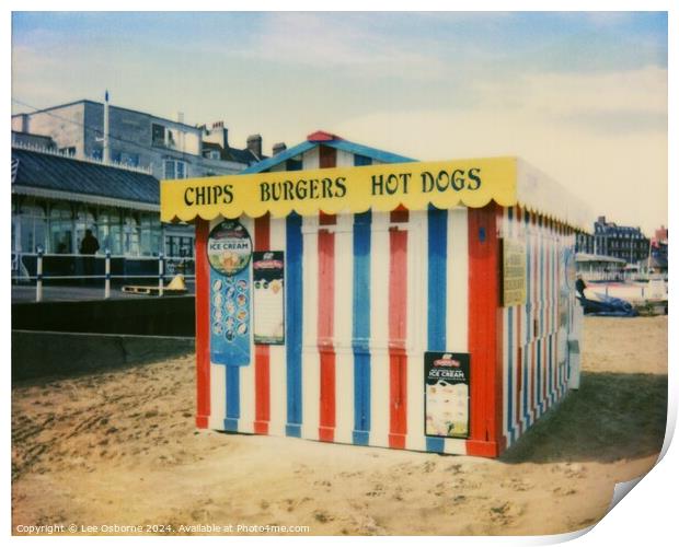 Chips, Burgers and Hot Dogs - Weymouth Print by Lee Osborne
