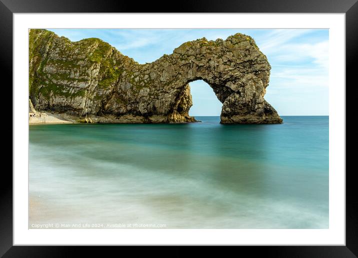 Durdle Door Framed Mounted Print by Man And Life